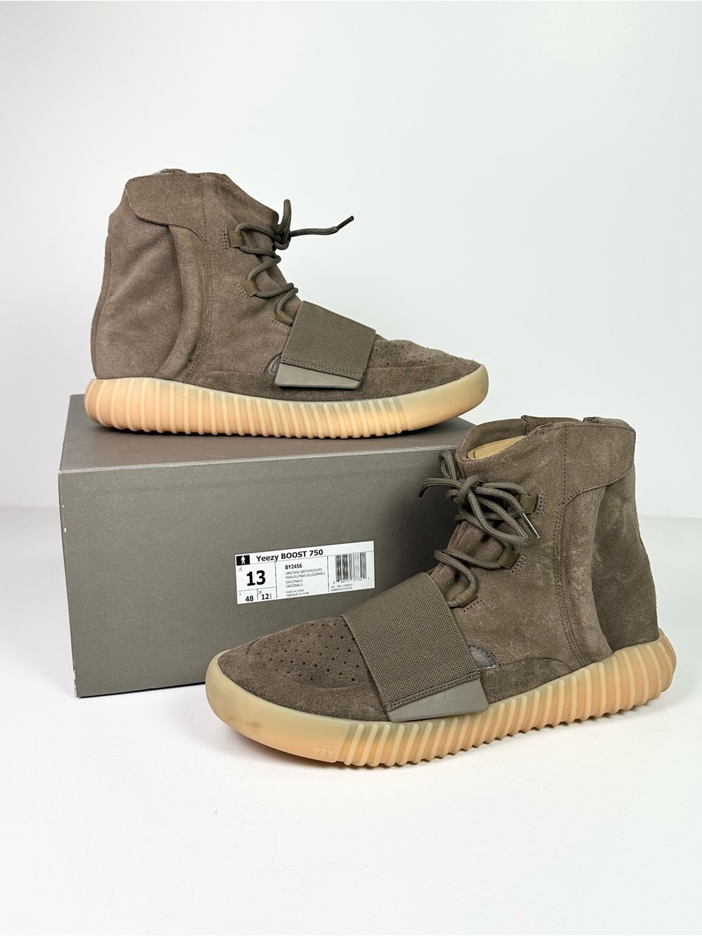 Adidas Yeezy Men’s Boost 750 Shoes In Chocolate Sz 13